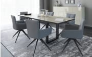 Esstisch Reno, kaschmir/schwarz, inkl. Synchronauszug