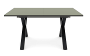Esstisch Reno, olivgrün/schwarz, inkl. Synchronauszug