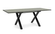 Esstisch Reno, olivgrün/schwarz, inkl. Synchronauszug