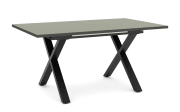 Esstisch Reno, olivgrün/schwarz, inkl. Synchronauszug