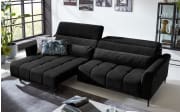 Big Sofa Logan, schwarz, inkl. Funktionen