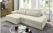 Wohnlandschaft Splash, creme, Ottomane links, inkl. Funktionen