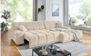 Wohnlandschaft London, beige, inkl. elektrischer Sitztiefenverstellung