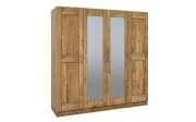 Kleiderschrank Toni, Eiche-Nachbildung, 202 x 205 cm