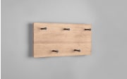 LED-Wandgarderobe Romy III, Holz-Nachbildung