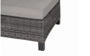 Mittel-Element Corido, Gestell in anthrazit, Sitzauflage in taupe