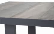 Dining Tisch Corido, Gestell in anthrazit, Tischplatte washed grey