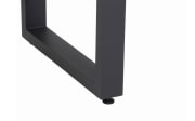 Dining Tisch Corido, Gestell in anthrazit, Tischplatte washed grey