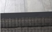 Lifttisch Corido, Gardino Geflecht Charcoal grey, Keramik washed grey, Länge ca. 160 cm