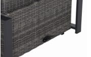 Lifttisch Corido, Gardino Geflecht Charcoal grey, Keramik washed grey, Länge ca. 160 cm