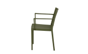 Stapelsessel Lane, mit Armlehnen, olive