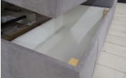 Boxspringbett BX2010, grau, 120 x 200 cm