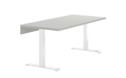 Tischplatte Vary, grau, inkl. Kabeldurchlass