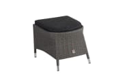Garten-Hocker Barcelona, Geflecht Polyrattan grey-mix 