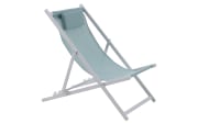 Strandstuhl Juno, grün/weiß, inkl. Kissen