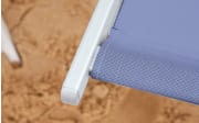 Strandstuhl Juno, blau/weiß, inkl. Kissen