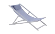 Strandstuhl Juno, blau/weiß, inkl. Kissen