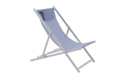 Strandstuhl Juno, blau/weiß, inkl. Kissen