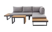 Garten-Lounge-Set Arana, grau/anthrazit, 3-teilig