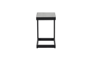 Beistelltisch Sondrino, Aluminiumgestell in schwarz, Tischplatte betonfarbend