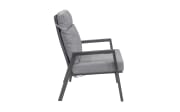 Sessel Sondrino, silber/hellgrau