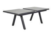 Ausziehtisch Sondrino, Keramik/Aluminium, anthrazit