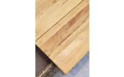 Gartentisch Ottawa, Gestell Edelstahl schwarz, Tischplatte recycled Teakholz gebeizt