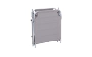 Gartenliege Brita mit Dach in taupe, Alugestell in silber