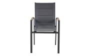 Stapelsessel Unicamo, anthrazit/Teakholz