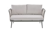Gartensofaset Rieti, hellgrau, 4-teilig 