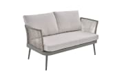 Gartensofaset Rieti, hellgrau, 4-teilig 
