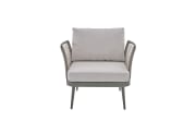 Gartensofaset Rieti, hellgrau, 4-teilig 