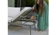 Gartensofa Rieti, salbei/beige, inkl. Kopfteilverstellung vorstehend rechts