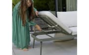 Gartensofa Rieti, salbei/beige, inkl. Kopfteilverstellung vorstehend links