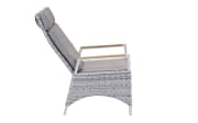 Gartenpositionsstuhl Keromo, white teak, Aluminiumgestell