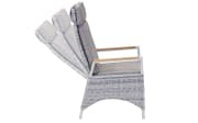 Gartenpositionsstuhl Keromo, white teak, Aluminiumgestell