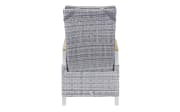 Gartenpositionsstuhl Keromo, white teak, Aluminiumgestell