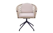 Gartendrehstuhl Riverton, anthrazit/beige