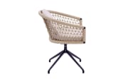 Gartendrehstuhl Riverton, anthrazit/beige