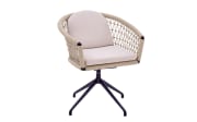 Gartendrehstuhl Riverton, anthrazit/beige