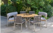 Gartentisch Richmond, Teakholz/silberfarbig, 150 cm
