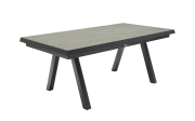 Ausziehtisch Vivera-Stone, anthrazit, inkl. Synchronauszug