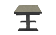 Ausziehtisch Vivera-Stone, anthrazit, inkl. Synchronauszug