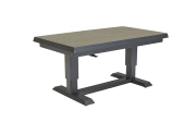 Ausziehtisch Vivera-Stone, anthrazit, inkl. Synchronauszug
