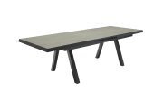 Ausziehtisch Vivera-Stone, anthrazit, inkl. Synchron-Auszug