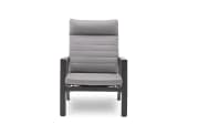 Loungesessel Ascella, Aluminiumgestell in anthrazit, mit manueller Rückenverstellung