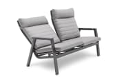 Gartensofa Ascella, Aluminiumgestell in anthrazit, mit manueller Rückenverstellung