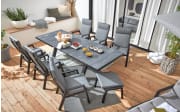 Gartenhocker Acarna, anthrazit/grau