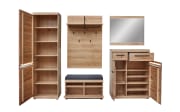 Garderobenschrank Talya, Altesche/Artisan Eiche Nachbildung, inkl. LED-Beleuchtung