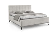 Polsterbett Stamford, grau, inkl. Sockelbeleuchtung